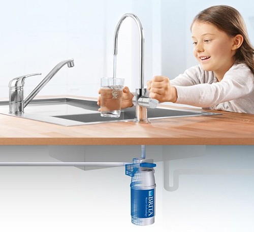 On Line Active Plus Filter Kitchen Tap (Stainless Steel). additional image