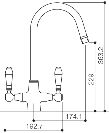 Kitchen Tap With Brita On Line Active Filter Kit (Chrome). additional image