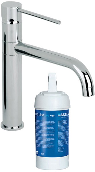 Kitchen Tap With Brita On Line Active Filter Kit (Chrome). additional image
