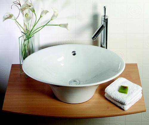 Fluted Free-Standing Bowl with no tap holes. 610x375x170mm additional image
