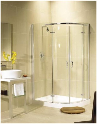 Allure Right Handed 800x1000 offset quadrant shower enclosure. additional image