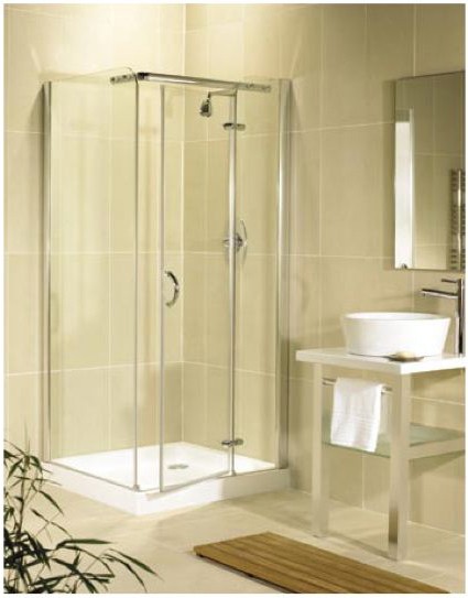 Allure 1200x900 right hand shower enclosure with hinged door. additional image