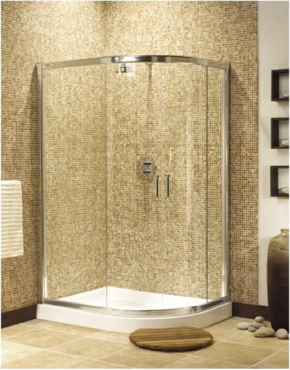 Ultra 1200x800 offset quadrant shower enclosure, sliding doors. additional image