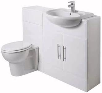 Chilternhurst Bathroom Furniture Set (Gloss White). additional image