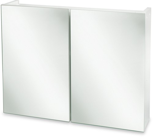 Mirror Bathroom Cabinet. 2 Swivel Doors. 600x470x160mm. additional image