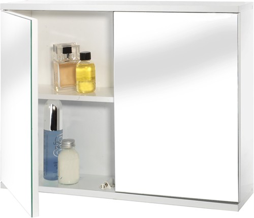 Mirror Bathroom Cabinet With 2 Doors.  600x450x140mm. additional image