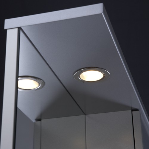 Mirror Bathroom Cabinet, Light & Shaver.  600x710x150mm. additional image