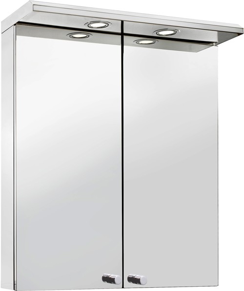 2 Door Bathroom Cabinet With Lights. 500x700x235mm. additional image