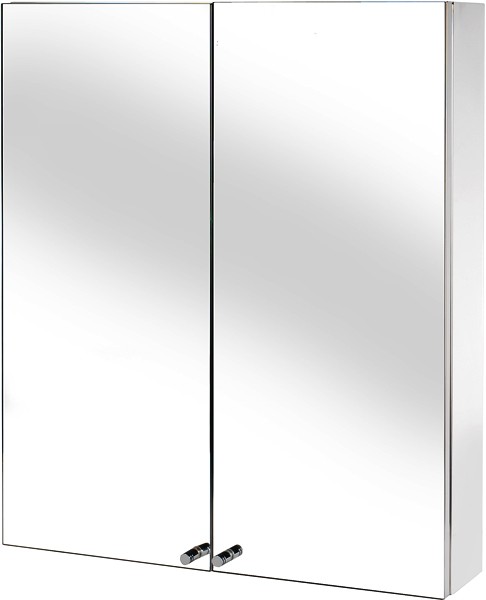 Mirror Bathroom Cabinet With 2 Doors. 600x670x120mm. additional image