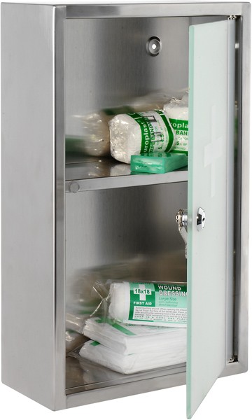 Lockable Medicine Cabinet. 250x400x120mm. additional image