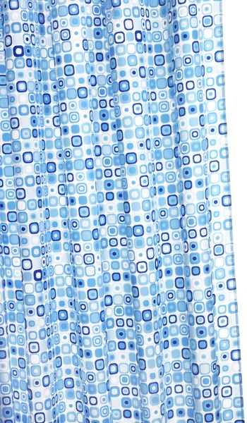 Shower Curtain & Rings (Geo Mosaic, 1800mm). additional image