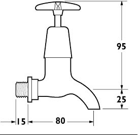 1/2" Bib Taps (Pair). additional image