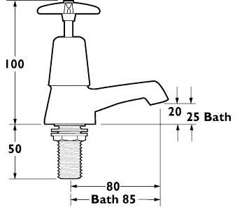 Bath Taps (Pair). additional image