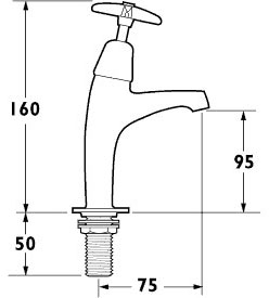 High Neck Sink Taps (pair) additional image