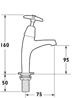 High Neck Sink Taps (pair) additional image