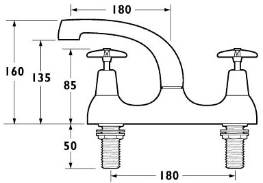 Sink Mixer Tap With Swivel Spout. additional image