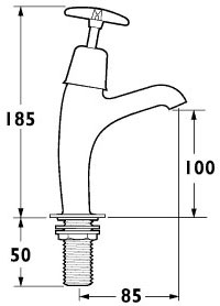 High Neck Sink Taps (Pair). additional image