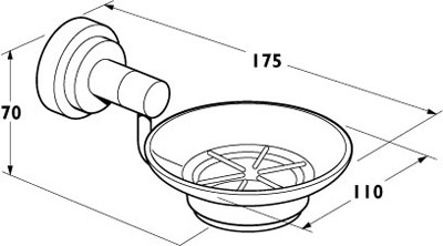 Soap Holder (Chrome). additional image