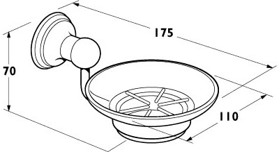 Soap Holder (Chrome). additional image