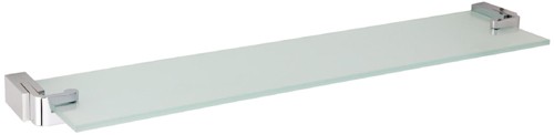 Glass Shelf 475 x 118mm (Chrome). additional image