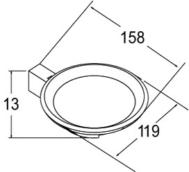 Soap Holder (Chrome). additional image