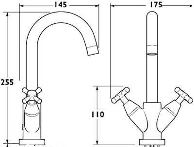 Mono Basin Mixer Tap With Swivel Spout. additional image