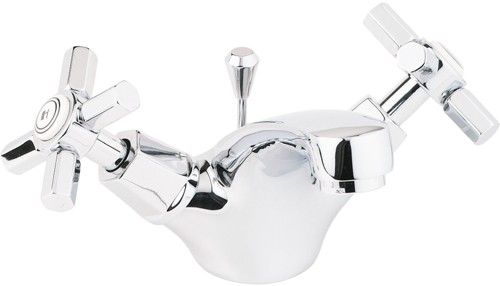 Mono Basin Mixer Tap With Pop Up Waste (Chrome). additional image