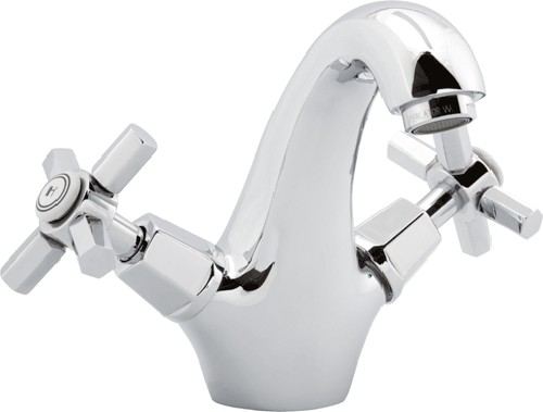 Mono Basin Mixer Tap With Pop Up Waste (Chrome). additional image