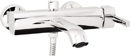 Wall Mounted Bath Shower Mixer Tap With Shower Kit. additional image