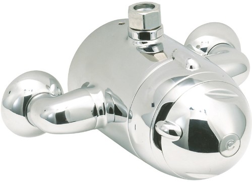 Exposed Thermostatic Shower Valve (Chrome). additional image