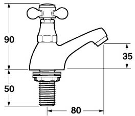 Bathroom Tap Pack 1 (Chrome). additional image