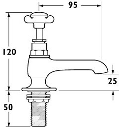 Bath Tap Pack 1 (Chrome). additional image