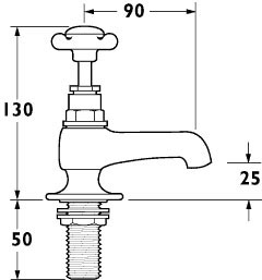 Bath Tap Pack 3 (Chrome). additional image