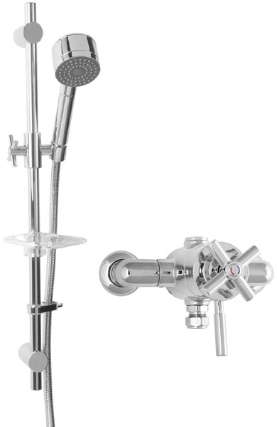 TMV2 Thermostatic Exposed Shower Valve Kit (Chrome). additional image