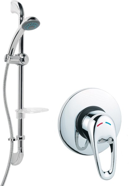 Manual Concealed Shower Kit (Chrome). additional image