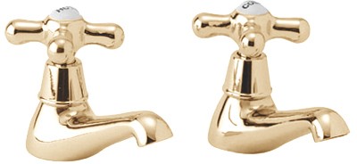 Basin Taps (Pair, Gold). additional image