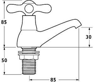 Basin Taps (Pair, Gold). additional image