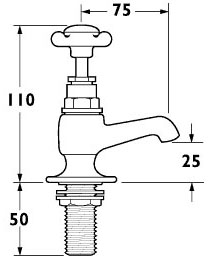 Vanity Basin Taps (Pair, Chrome). additional image