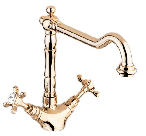 Coronation Mono Sink Mixer with Swivel Spout (Gold) additional image