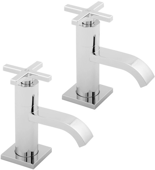 Basin Taps (Pair, Chrome). additional image