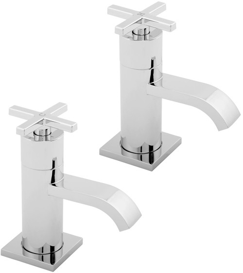 Bath Taps (Pair, Chrome). additional image