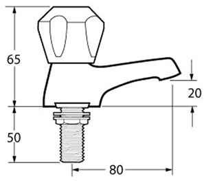 Basin Taps (Chrome, Pair). additional image