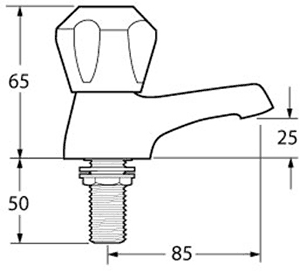 Bath Taps (Chrome, Pair). additional image