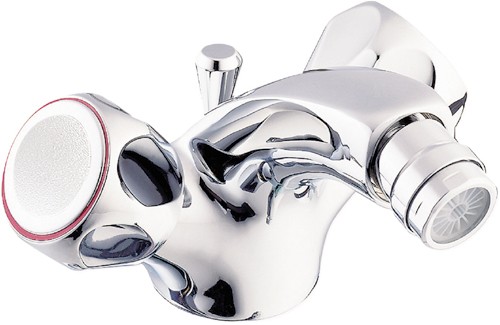 Mono Bidet Mixer Tap With Pop Up Waste (Chrome). additional image