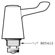 Pair Of Tap Head Conversion Kits With 3" Lever Handles. additional image