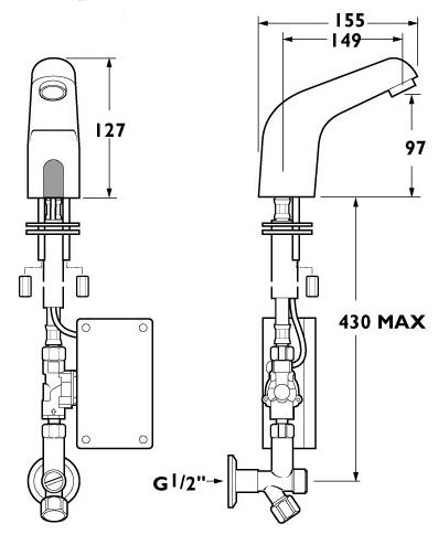 Dia Sensor Tap. Battery powered. Only 1 Remaining. additional image