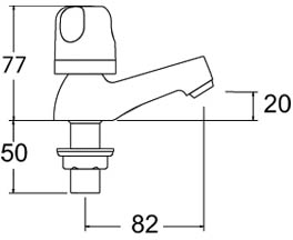 Basin Taps (Pair, Chrome). additional image