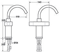 Mono Basin Mixer Tap With Swivel Spout. additional image