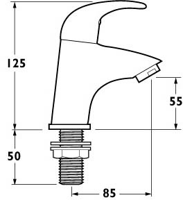 Maxi Basin Taps (Pair). additional image