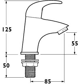 Maxi Bath Taps (Pair). additional image